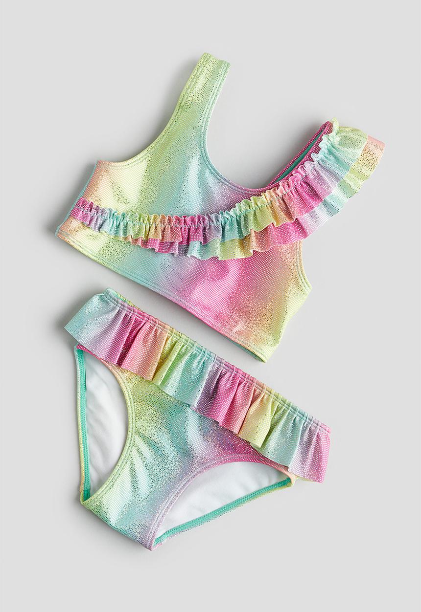 H&M - Frill-trimmed bikini - green