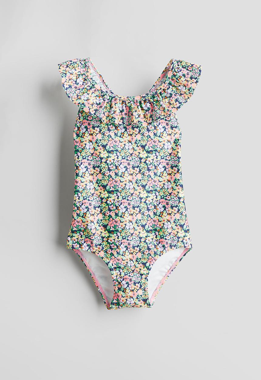 H&M - Flounce-trimmed swimsuit - multi