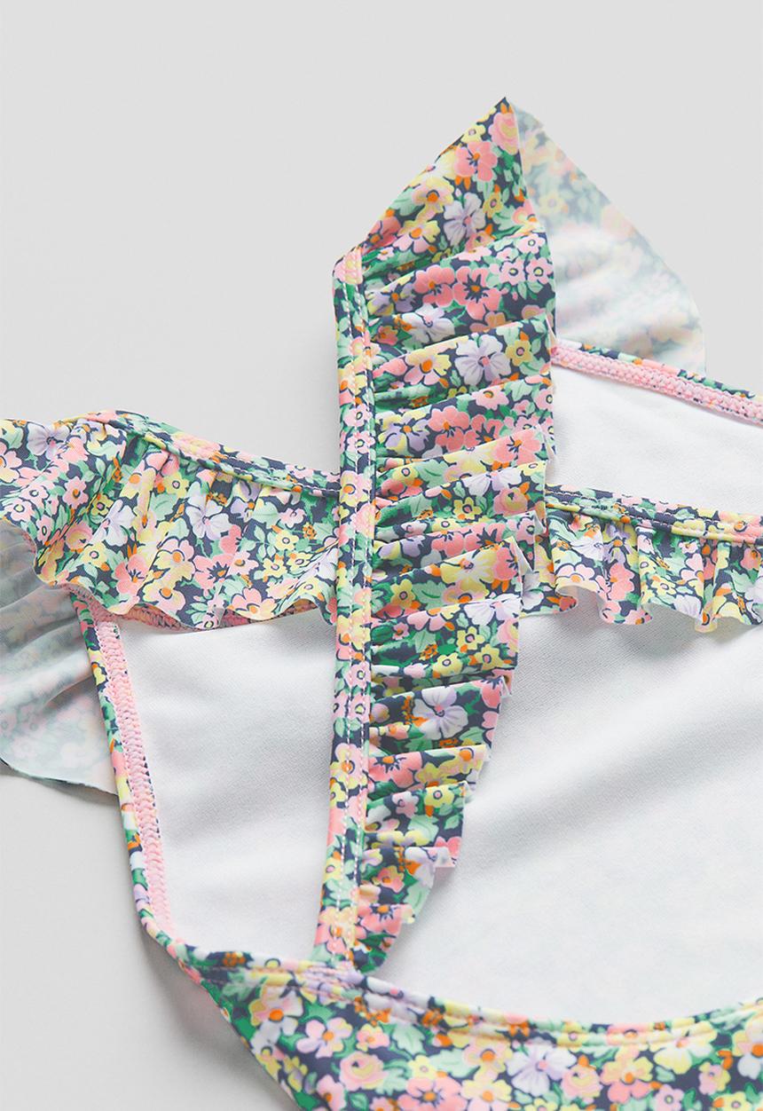 H&M - Flounce-trimmed swimsuit - multi