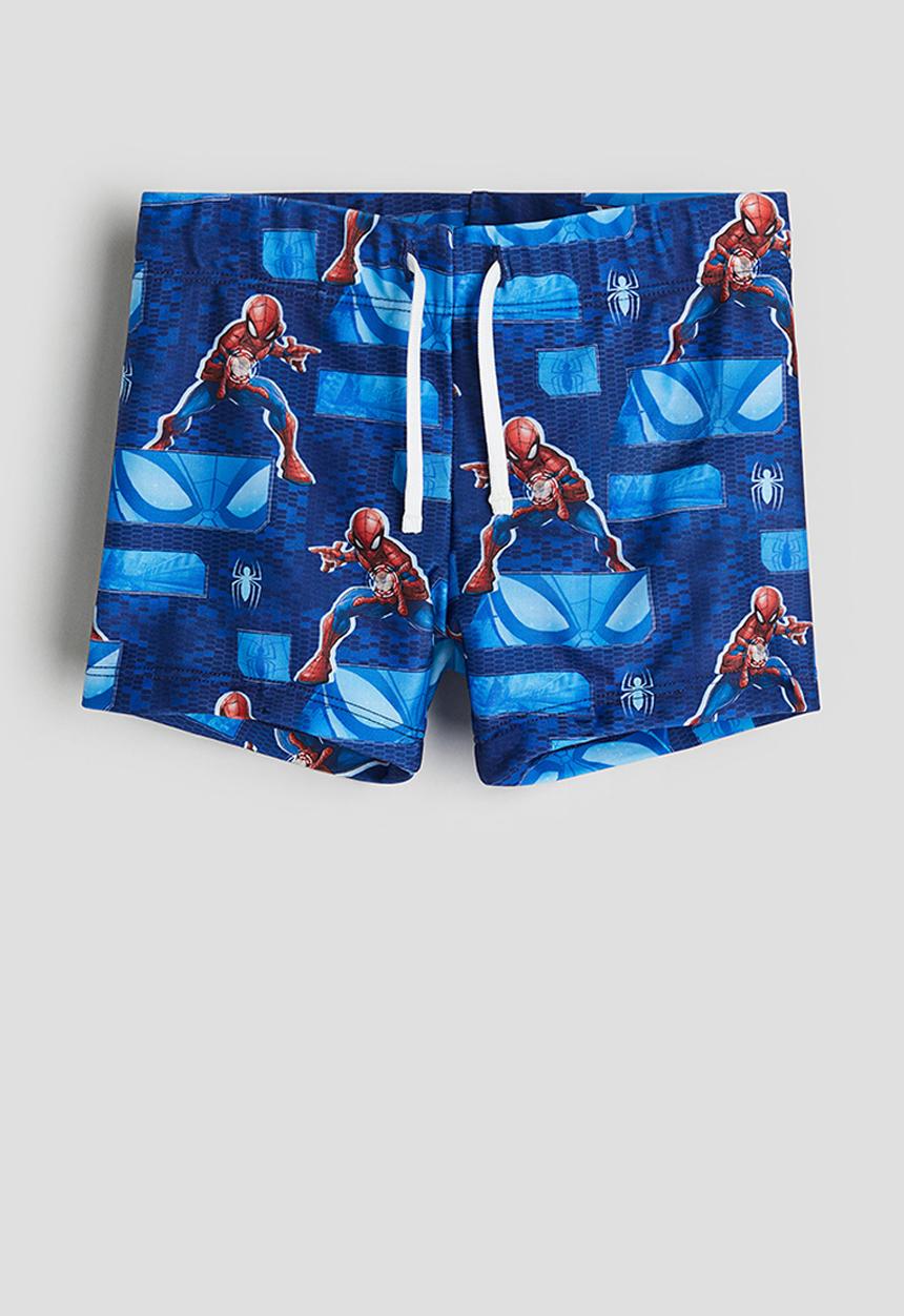 H&M - Printed swimming trunks - blue spider-man