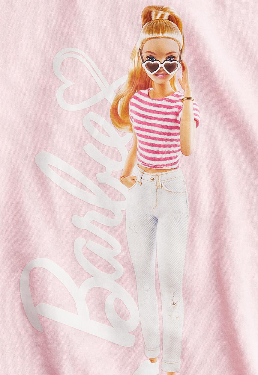 H&M - Printed T-shirt - light pink barbie