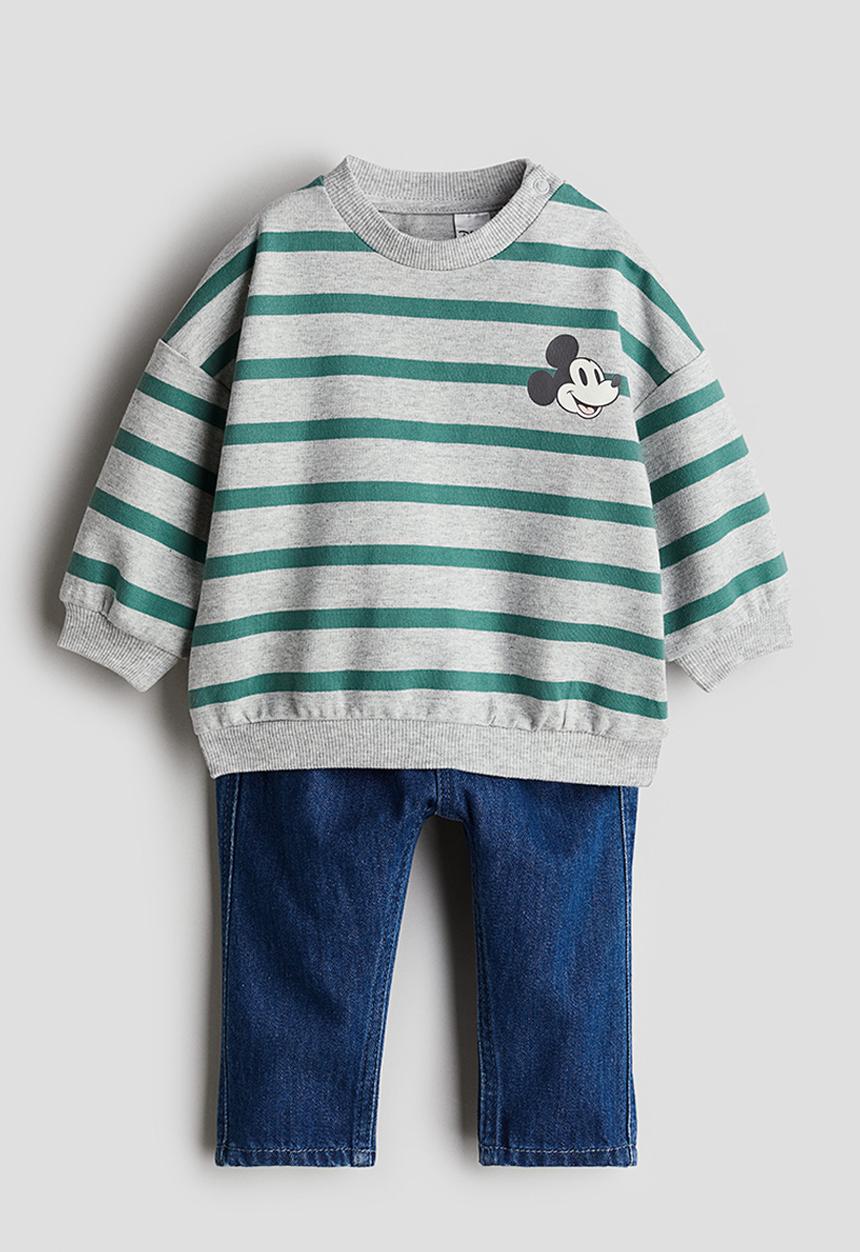 H&M - 2-piece sweatshirt and joggers set - multi