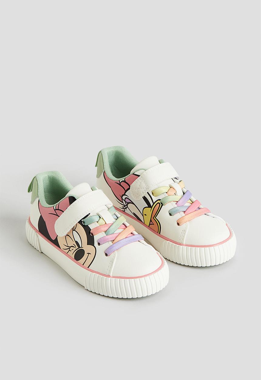 H&M - Printed trainers - White Minnie Mouse