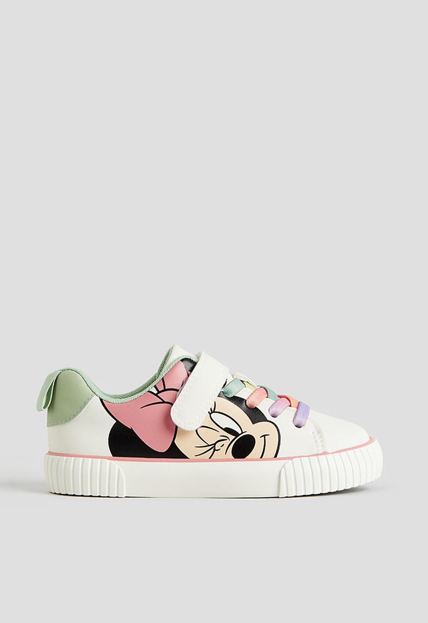 H&M - Printed trainers - White Minnie Mouse