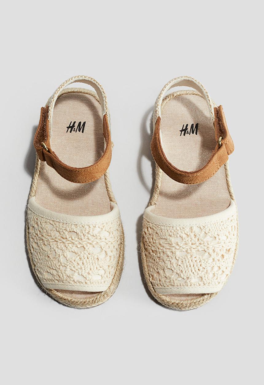 H&M - Sandals - Natural white Brown