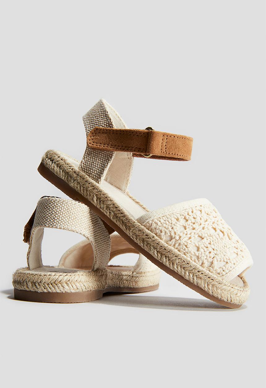 H&M - Sandals - Natural white Brown