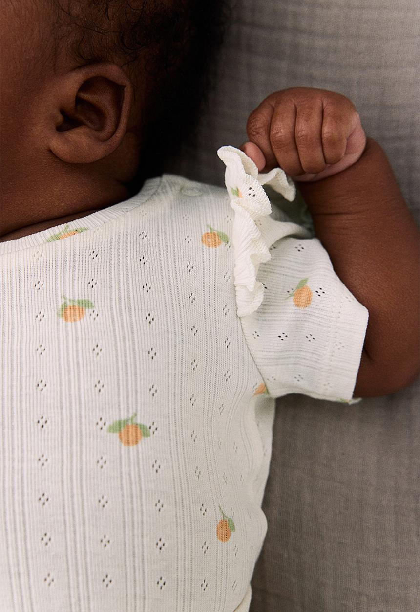 H&M - 2-piece cotton jersey set - white,multi