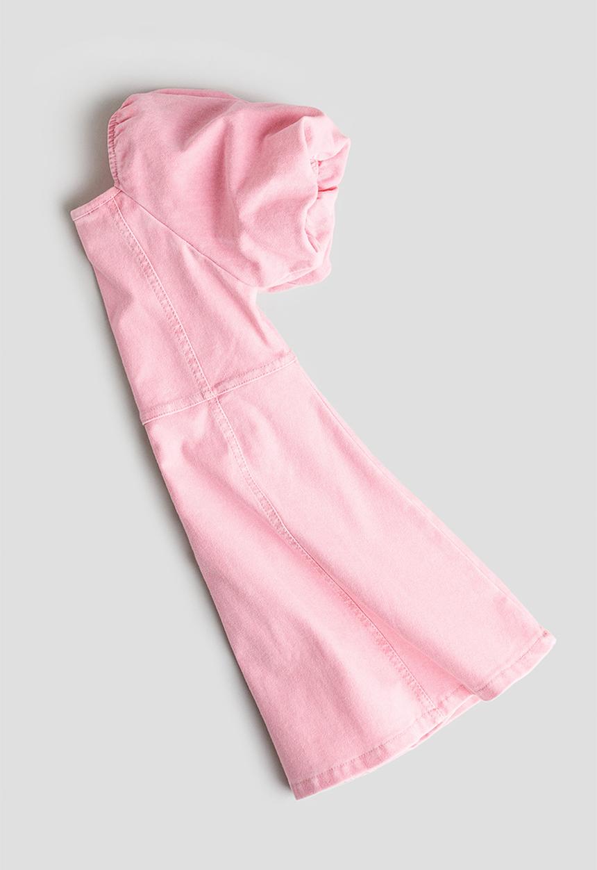 H&M - Puff-sleeved dress - pink