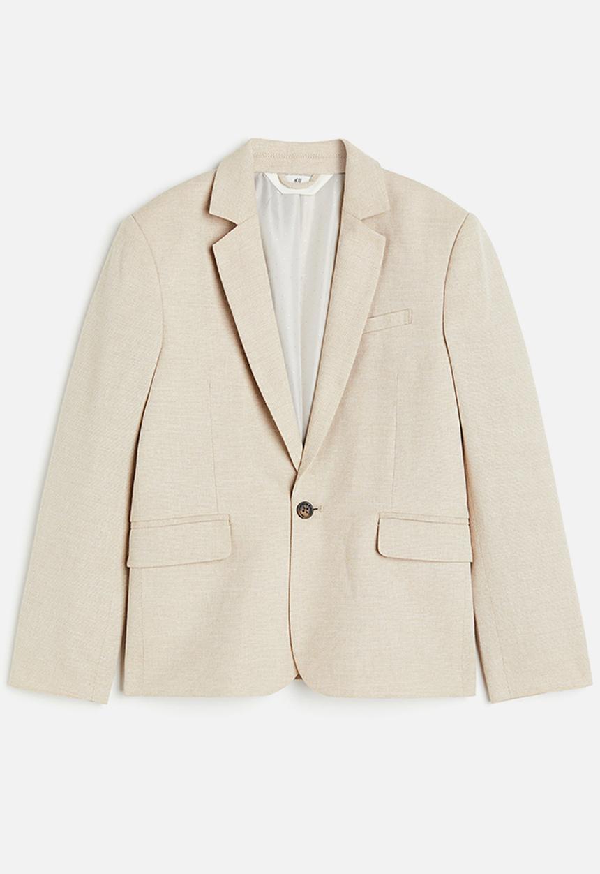 H&M - Textured-weave jacket - beige