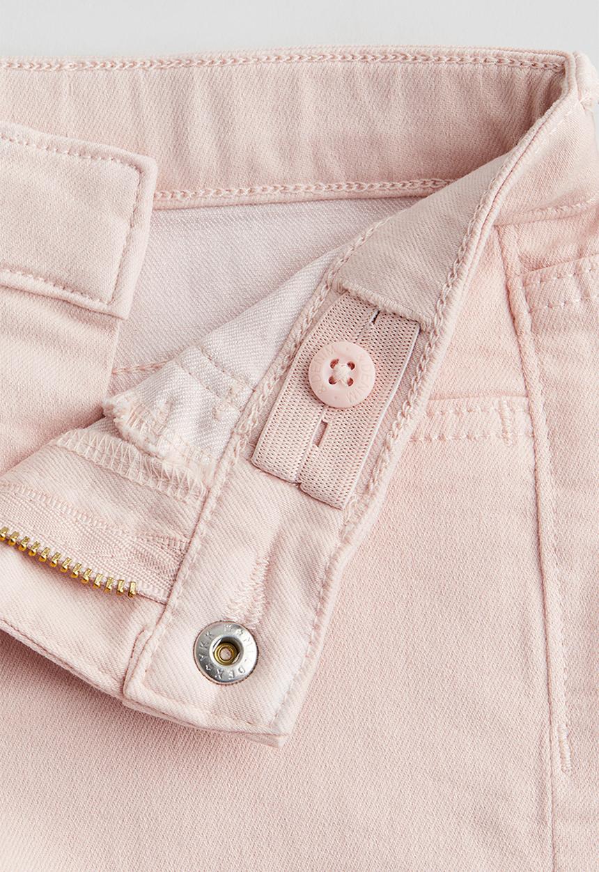 H&M - Superstretch denim shorts - light pink