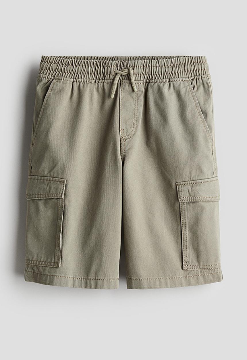 H&M - Twill cargo shorts - khaki green