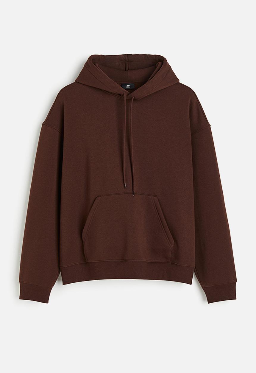 H&M - Loose fit hoodie - brown