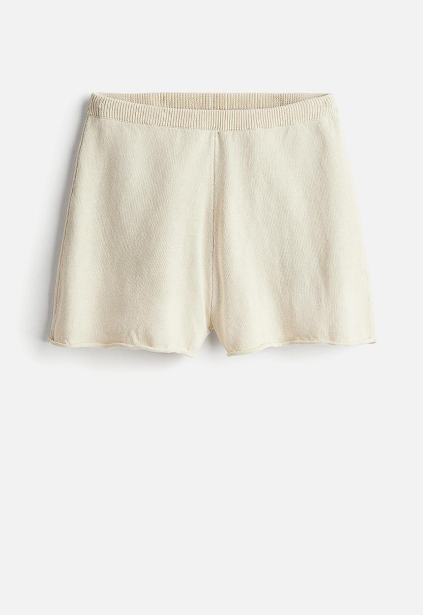 H&M - Knitted shorts - light beige
