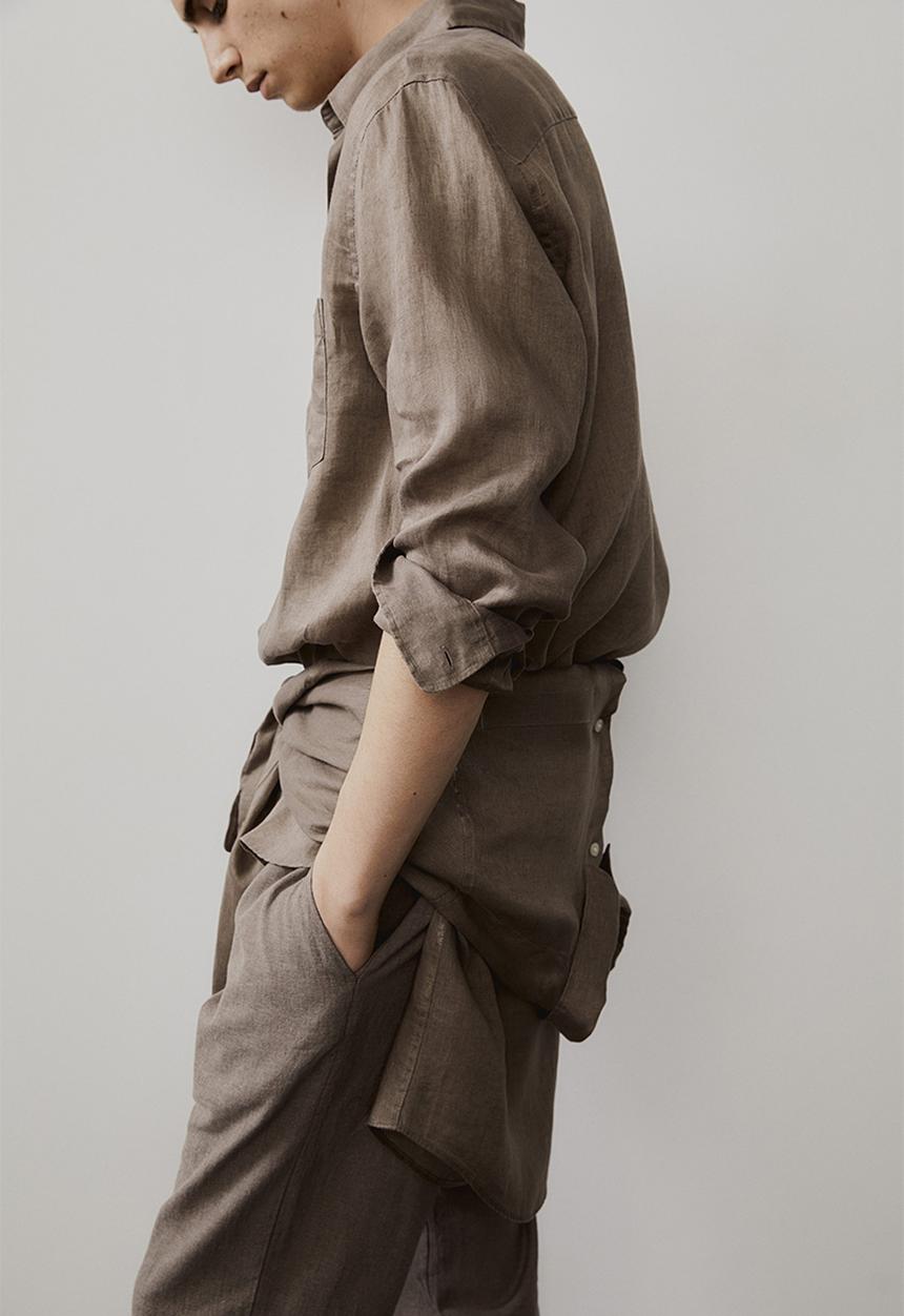 H&M - Regular fit linen shirt - beige