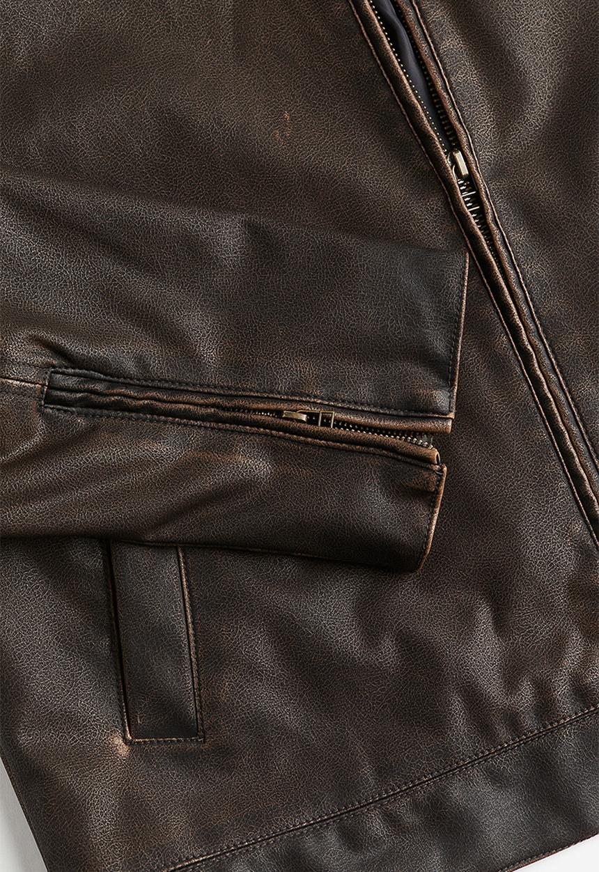 H&M - Coated jacket - dark brown
