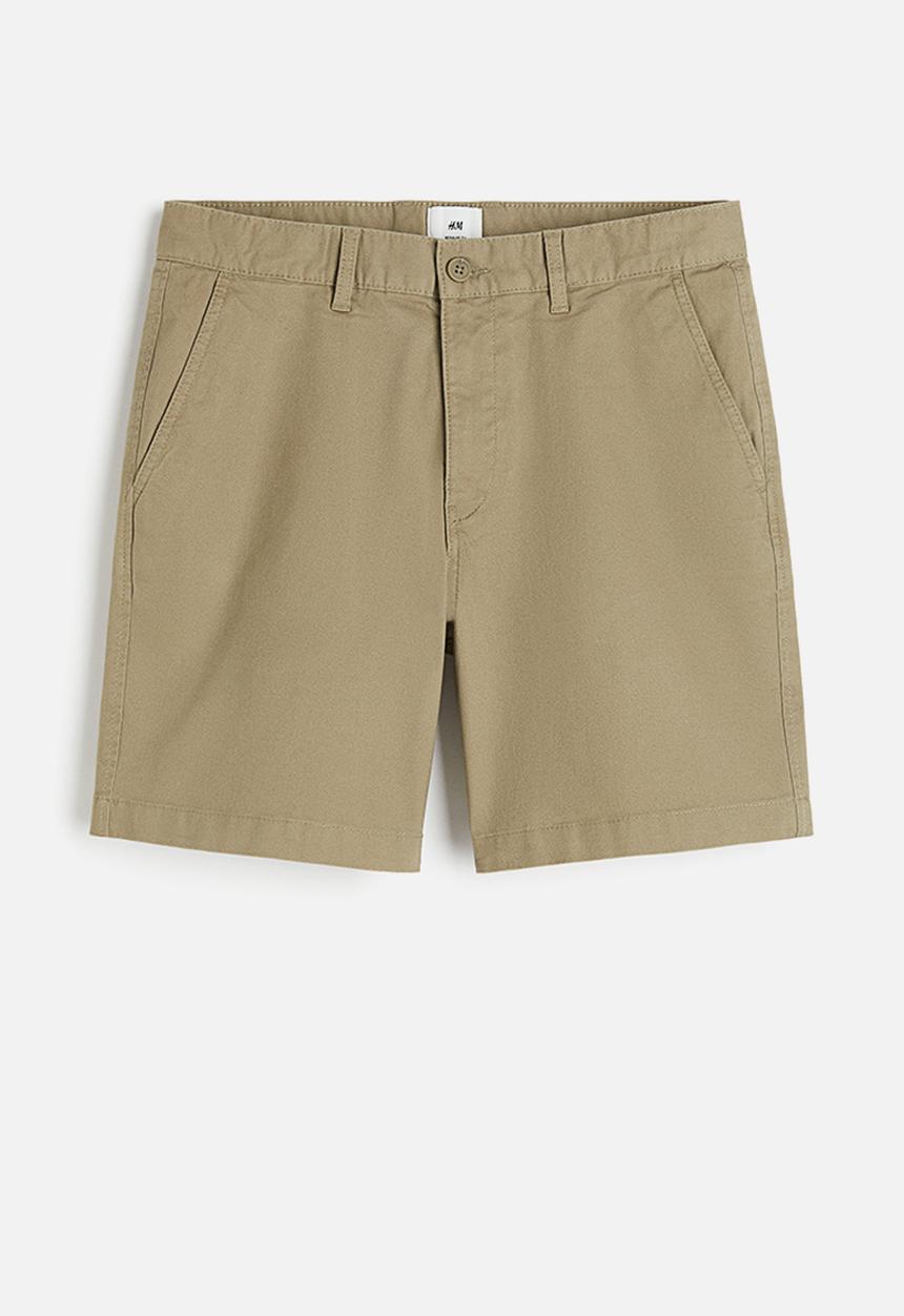 H&M - Regular fit chino shorts - green