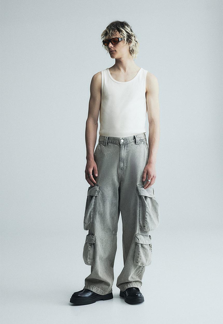 H&M - Slim fit ribbed vest top - white