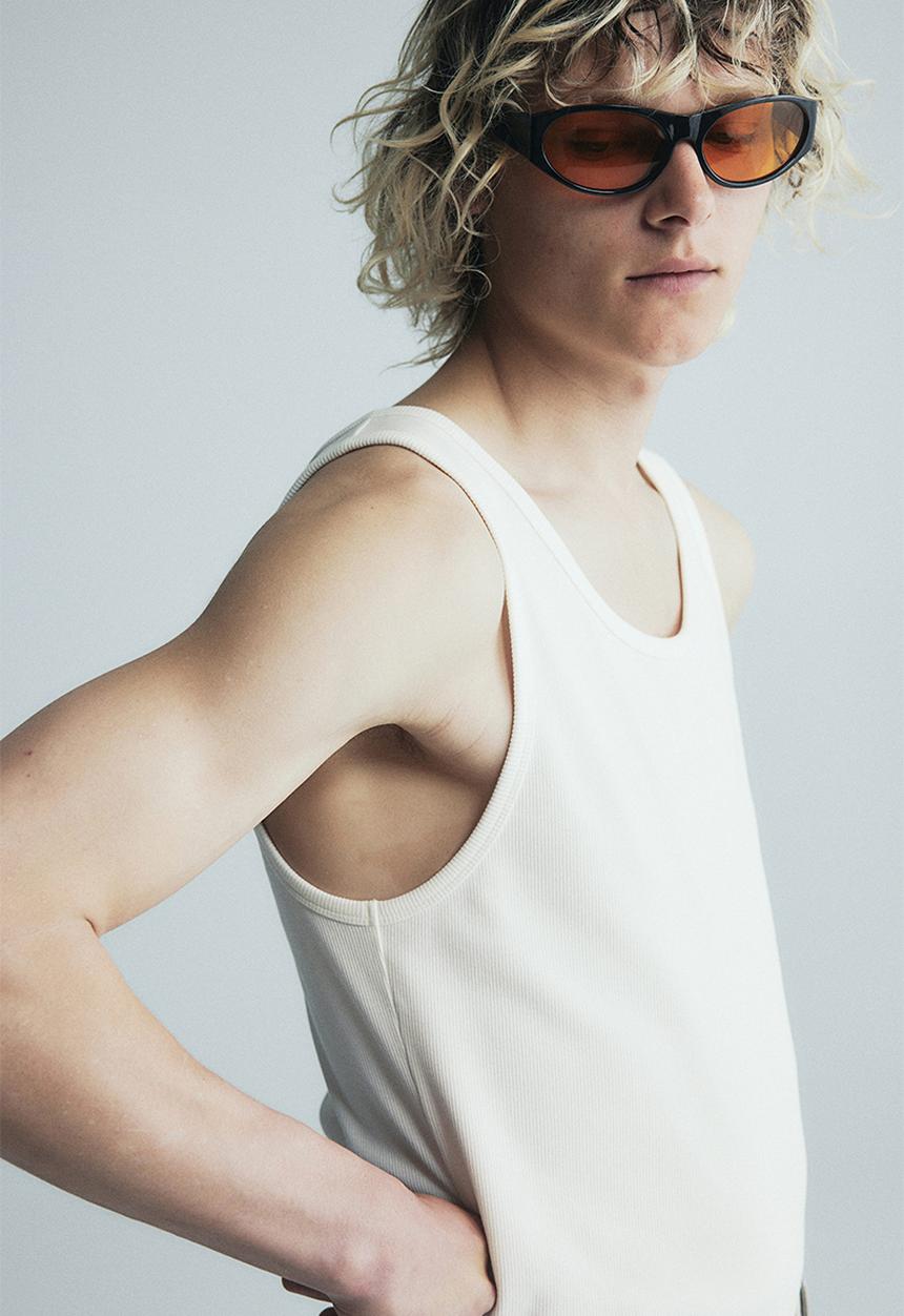 H&M - Slim fit ribbed vest top - white