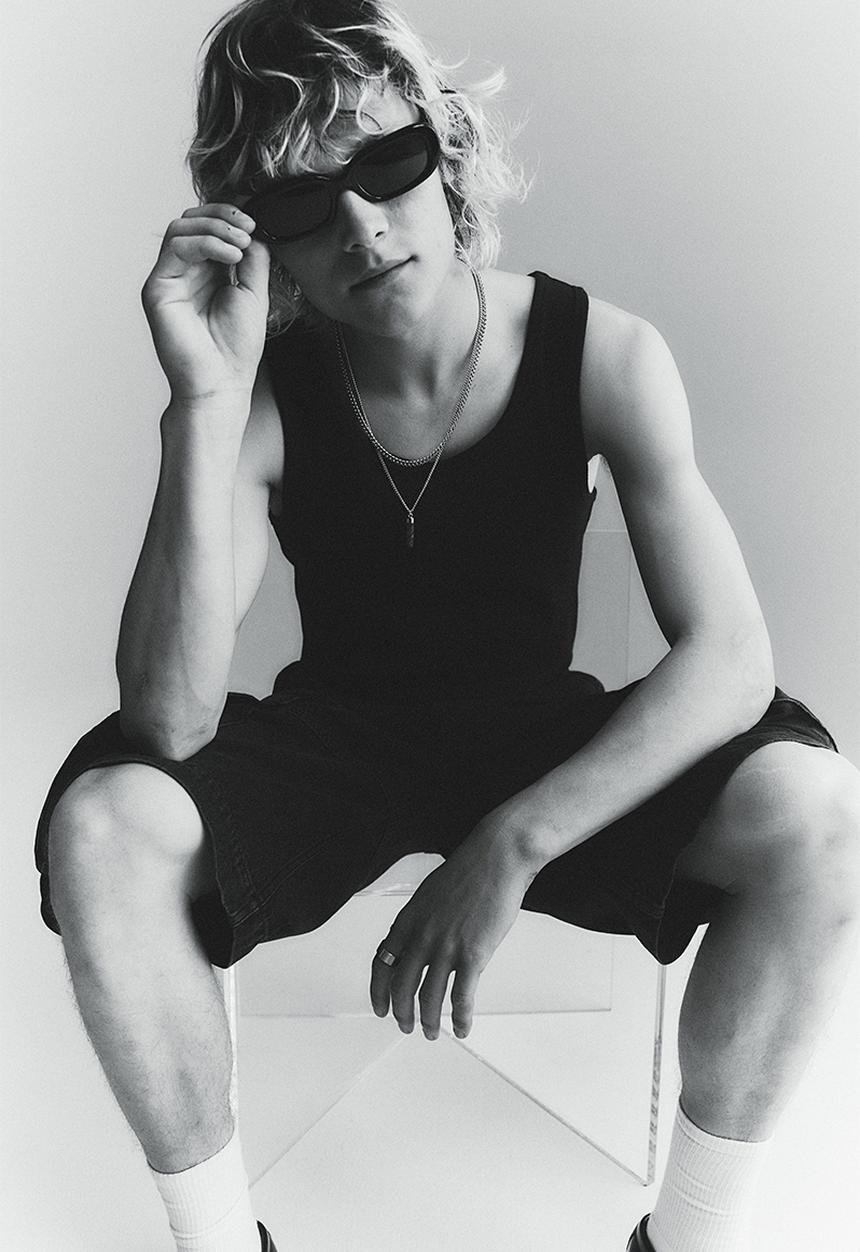 H&M - Slim fit ribbed vest top - black