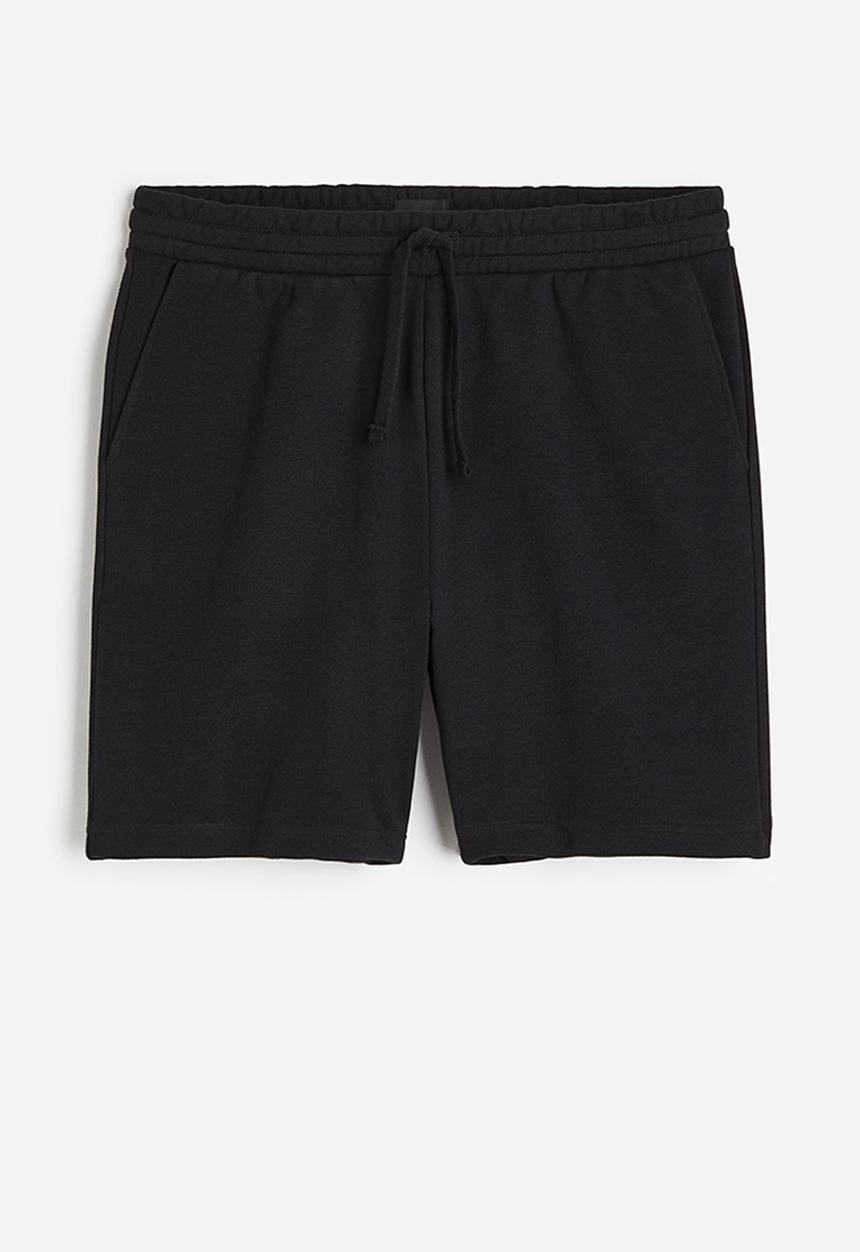 H&M - Regular fit sweatshorts - black