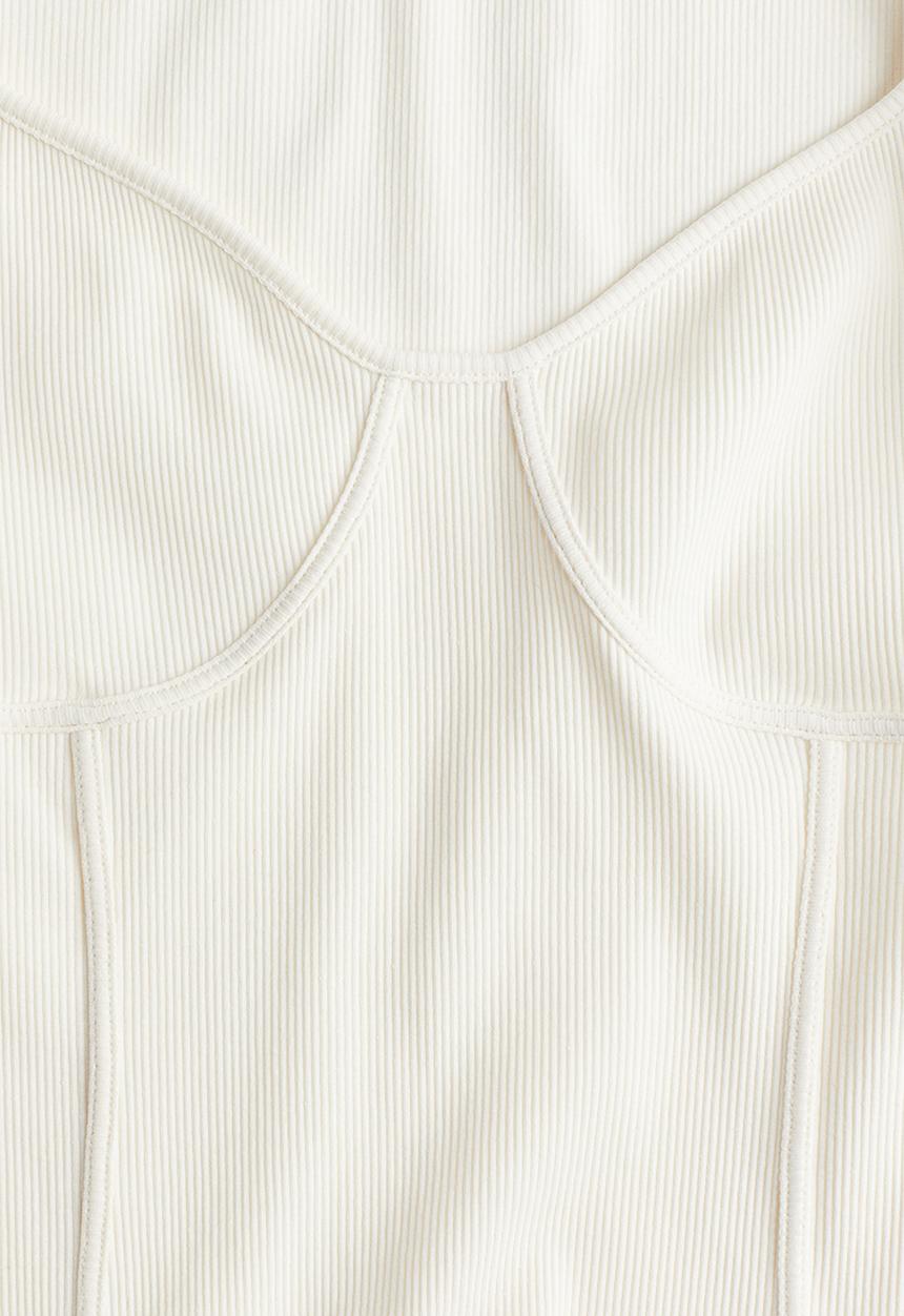 H&M - Corset-style top - cream