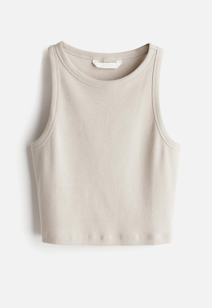H&M - Cropped vest top - beige