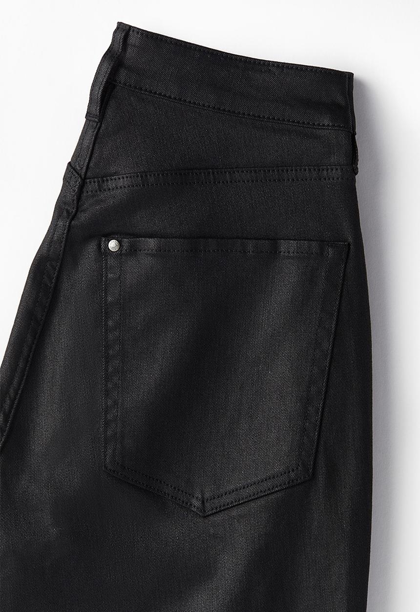 H&M - Curvy fit slim high jeans - black