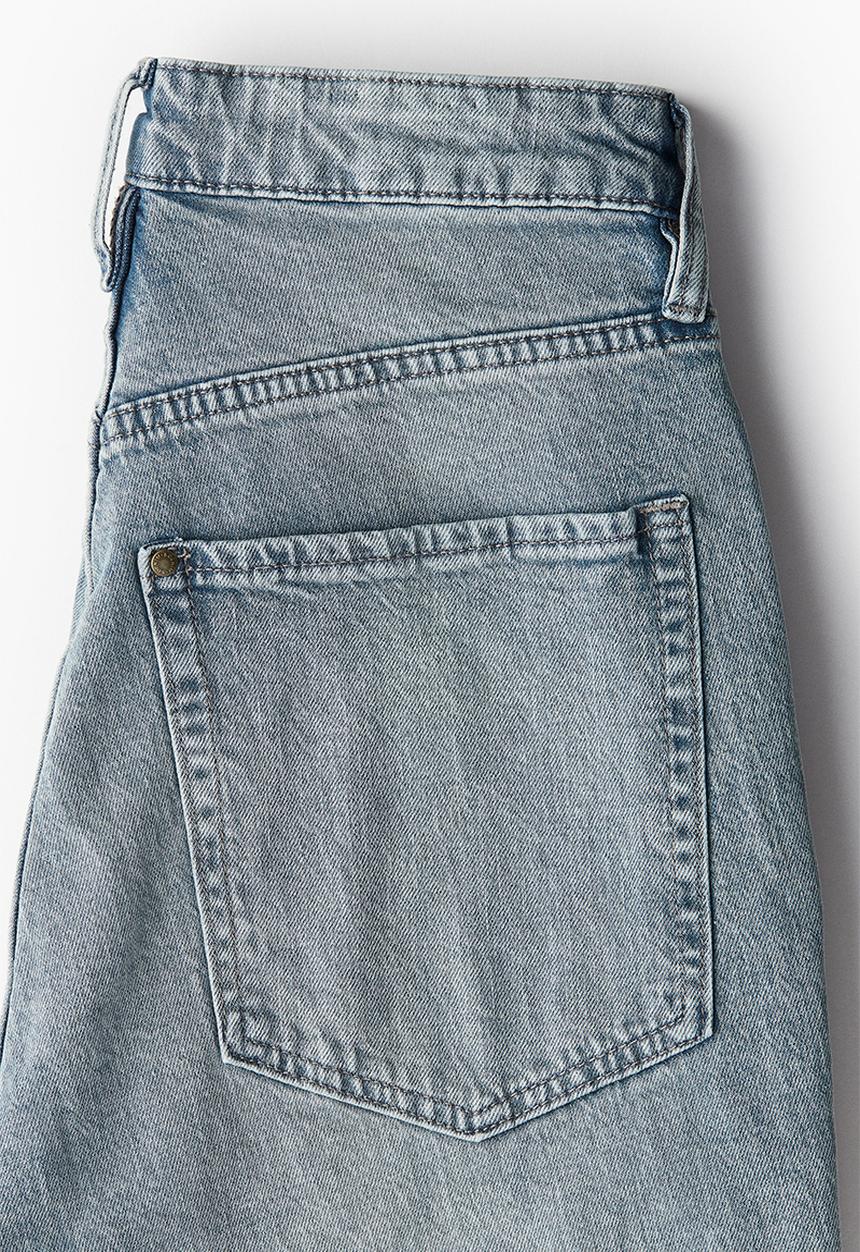 H&M - Curvy fit slim high jeans - blue