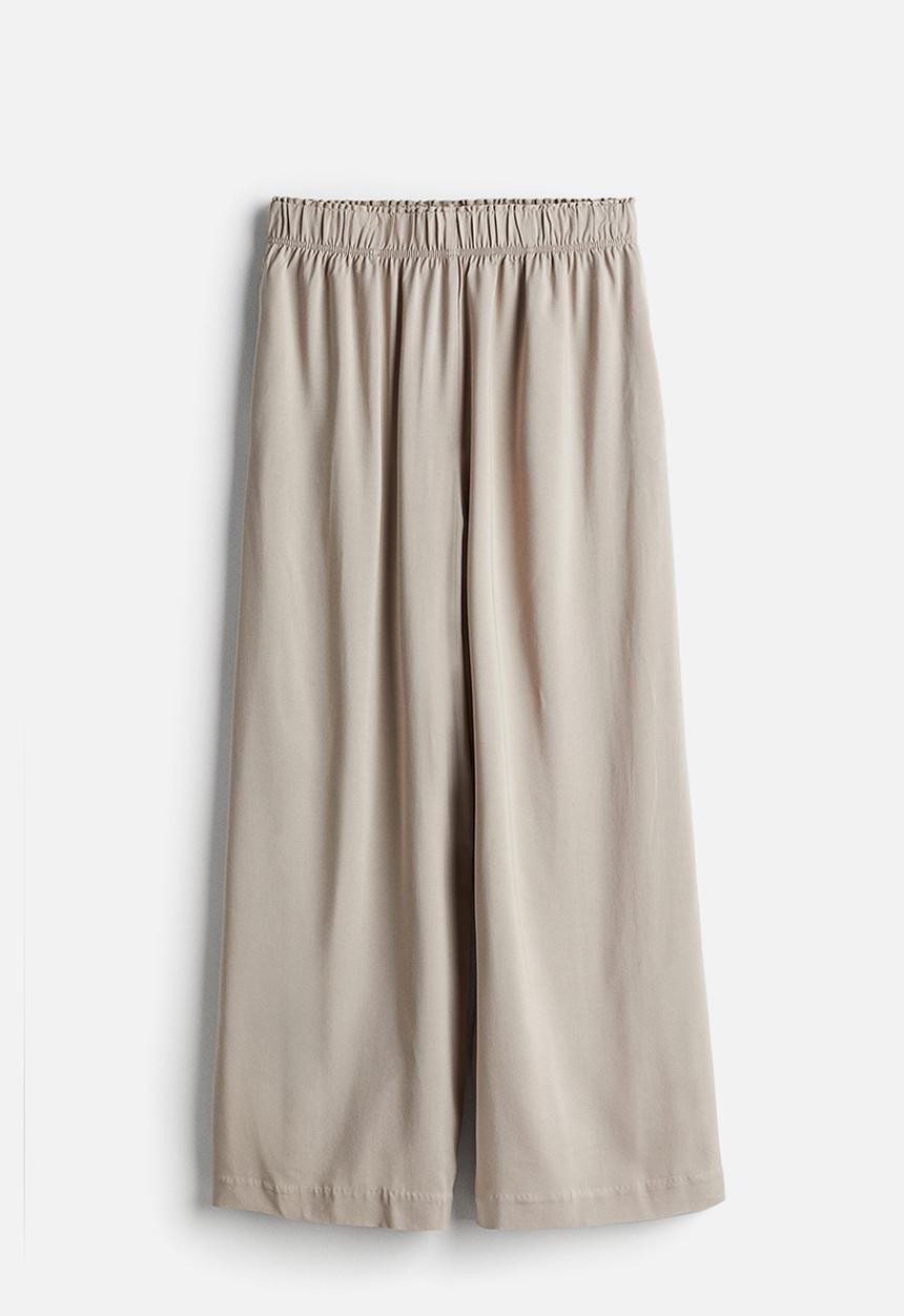 H&M - Cropped pull-on trousers - beige