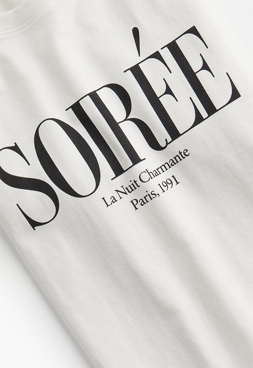 H&M - Cotton T-shirt - white soirée