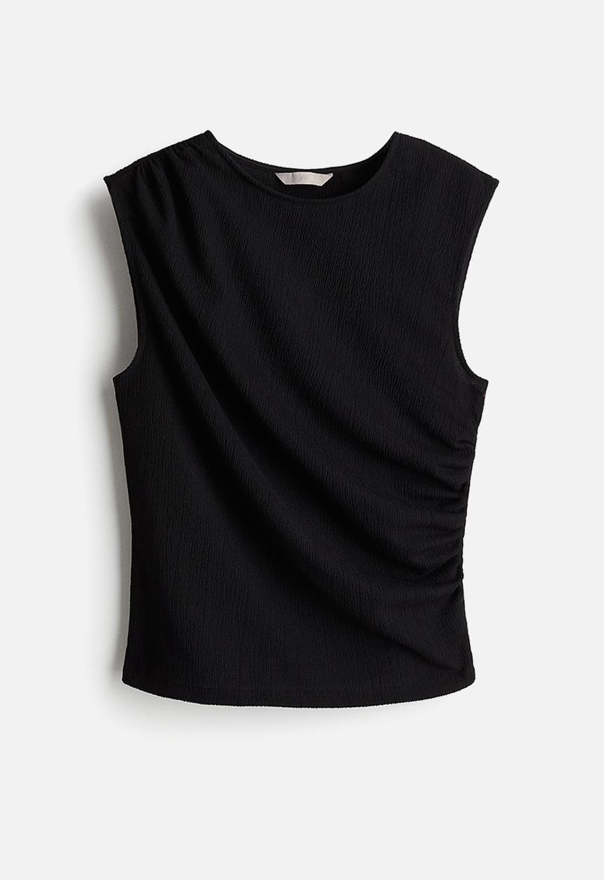H&M - Draped vest top - black