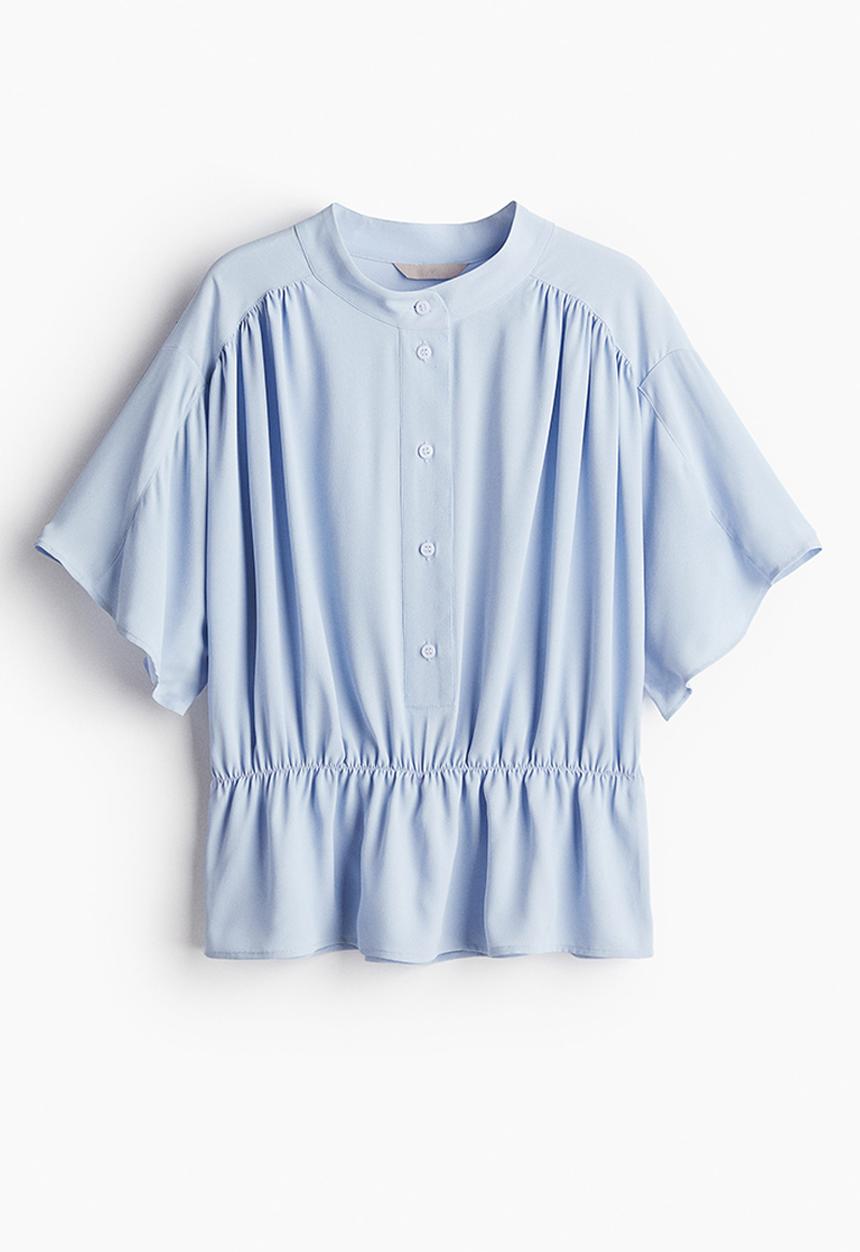 H&M - Crêpe blouse - light blue