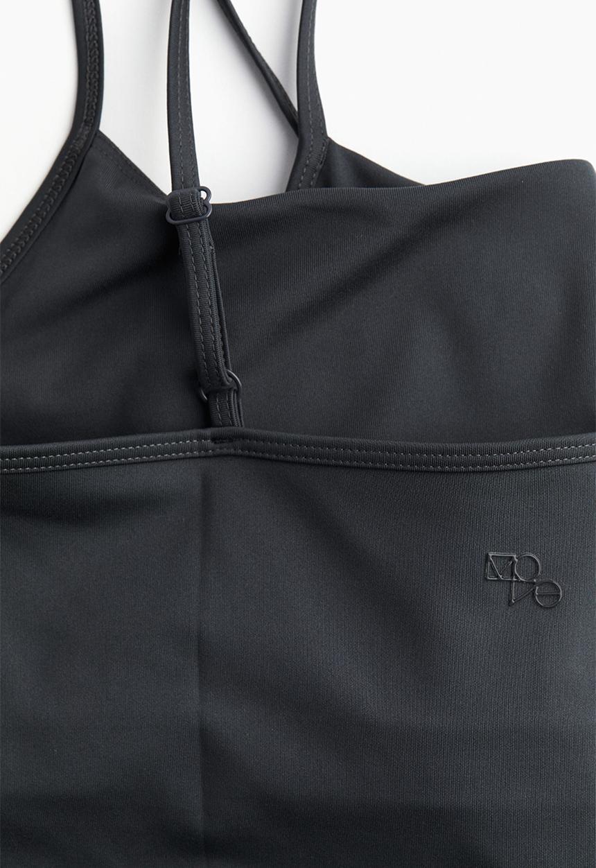 H&M - Drymove™ cropped sports vest top - grey