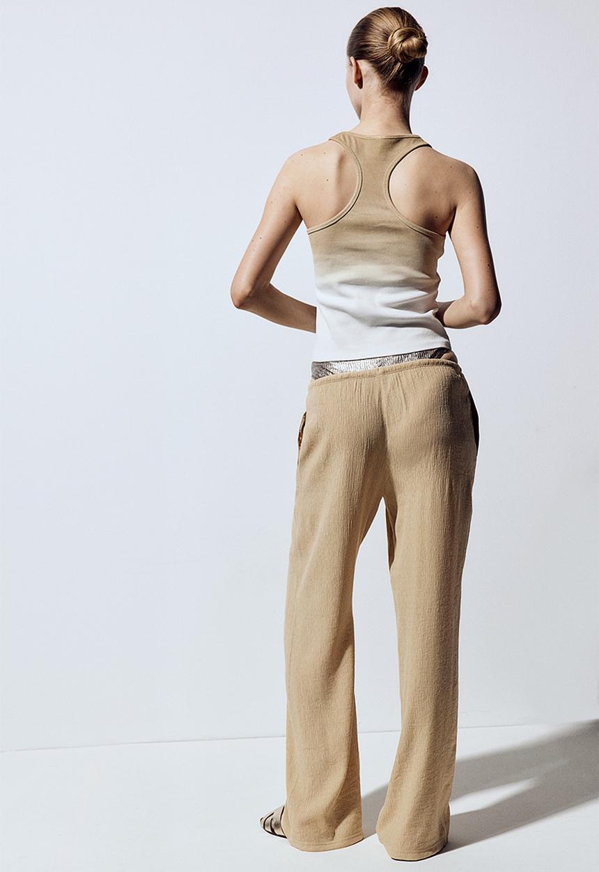 H&M - Crêpe pull-on trousers - beige
