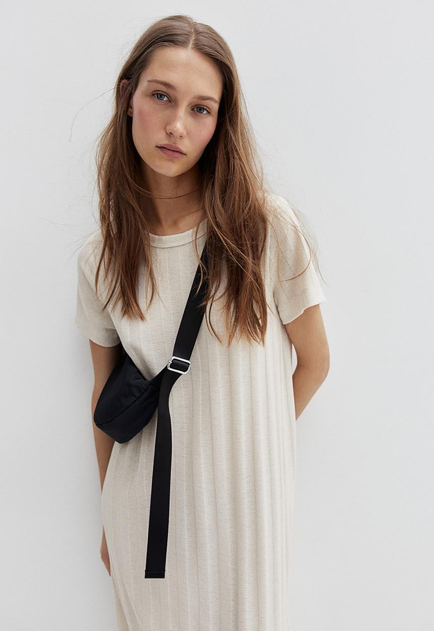 H&M - Ribbed dress - beige