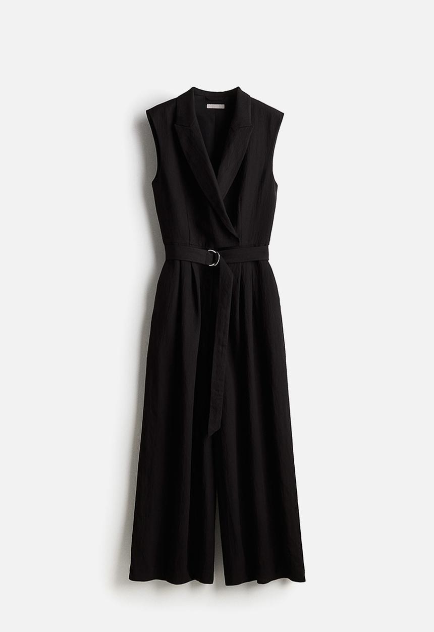 H&M - Belted jumpsuit - black