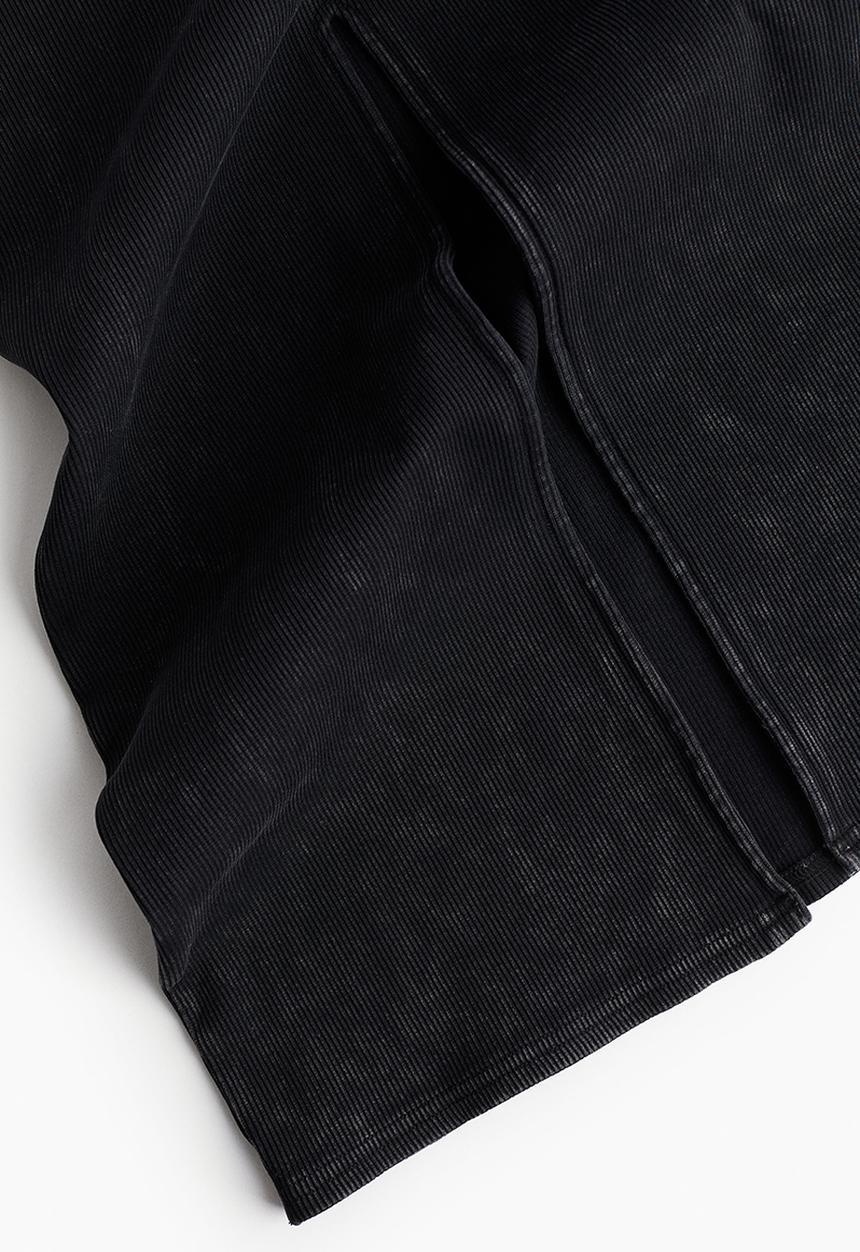 H&M - Ribbed bandeau dress - black