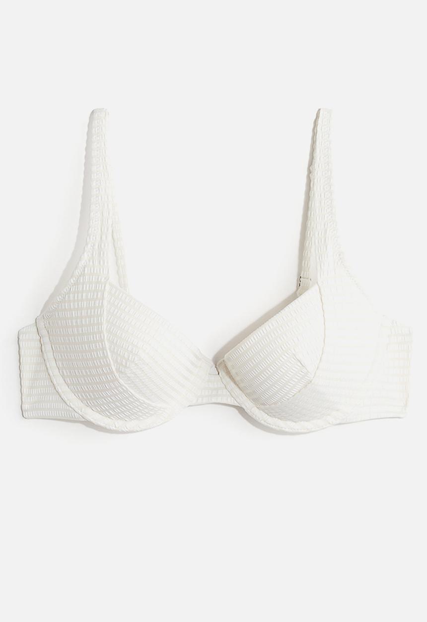 H&M - Push up bikini top - white