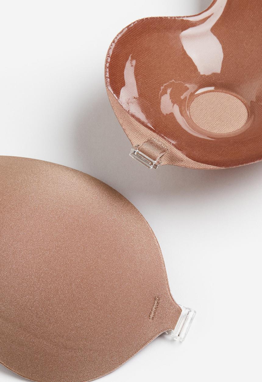 H&M - Self-adhesive push-up bra - dark beige