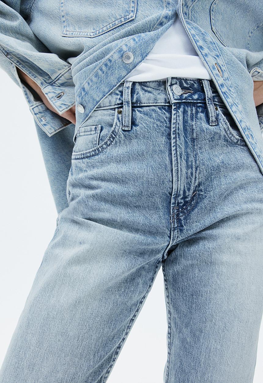 H&M - Slim straight high jeans - blue