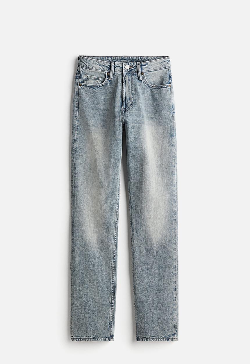 H&M - Slim straight high jeans - blue
