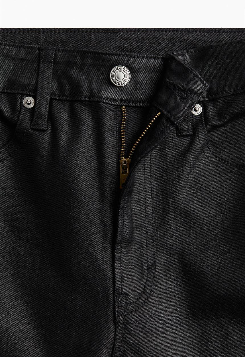 H&M - Slim straight high jeans - black