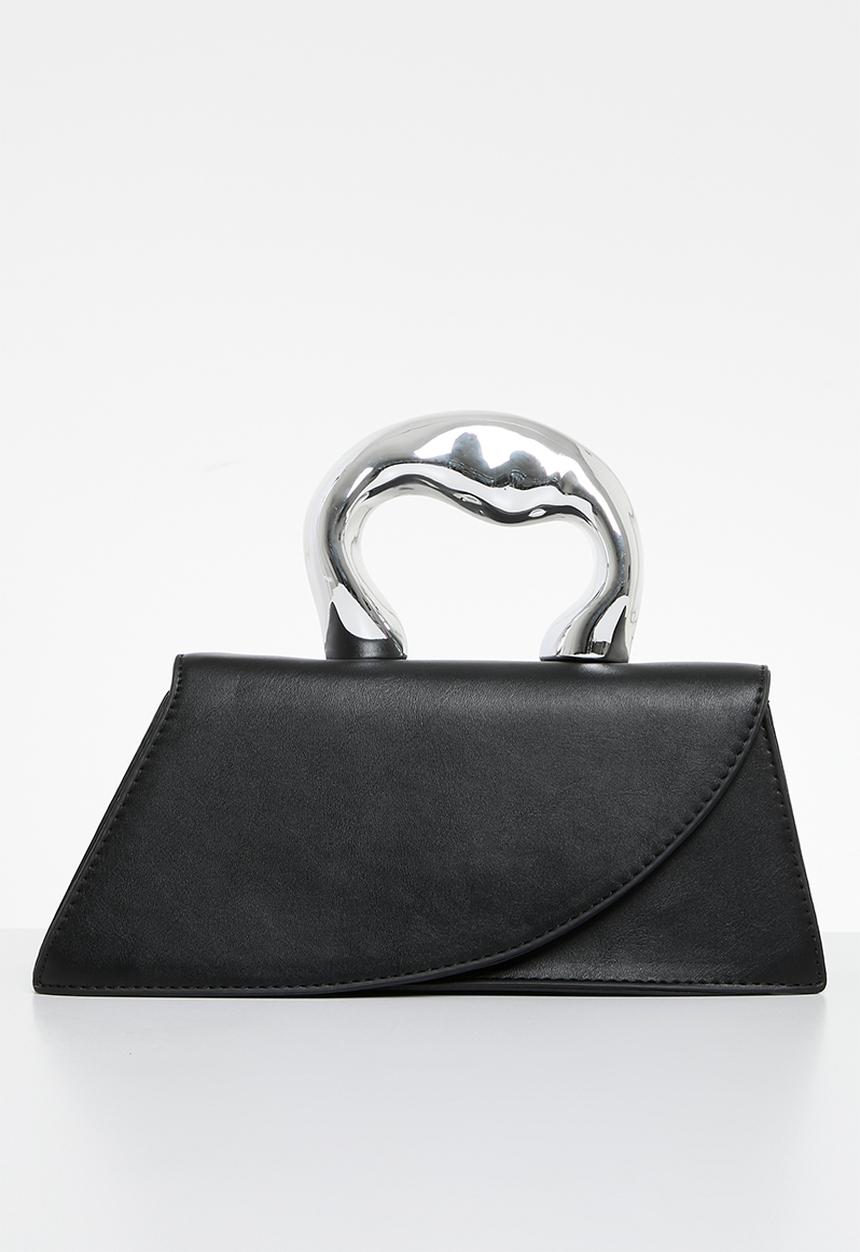 Superbalist - Metal handle crossbody bag - black