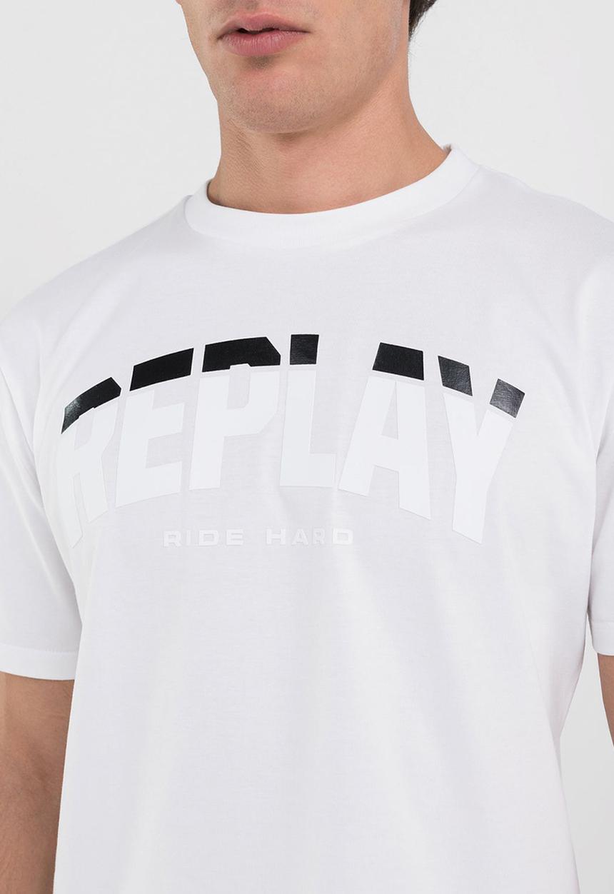 Replay - T-Shirt Regular - Chalk