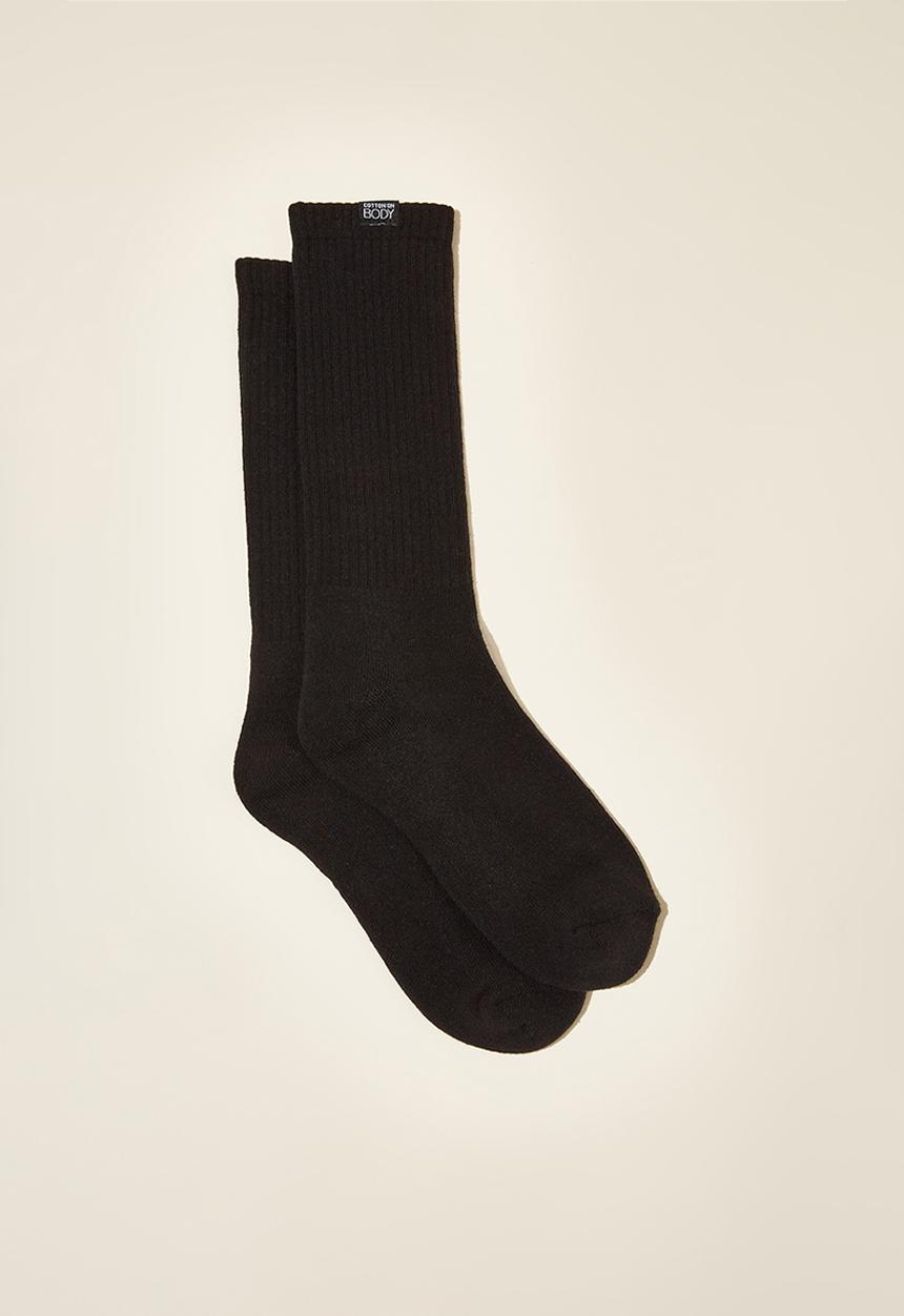 Cotton On - Active Tube Sock - Black Pip