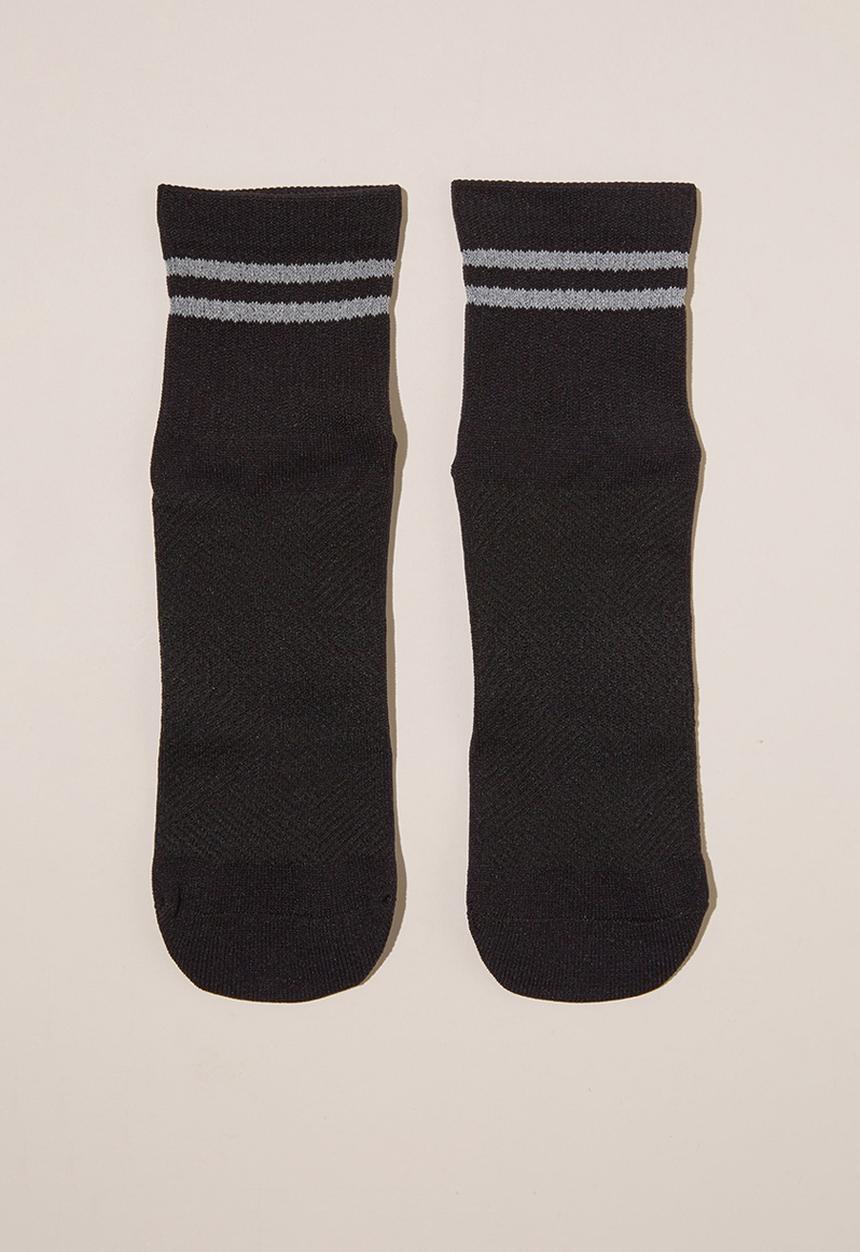 Cotton On - Performance Mid Crew Running Sock - Black