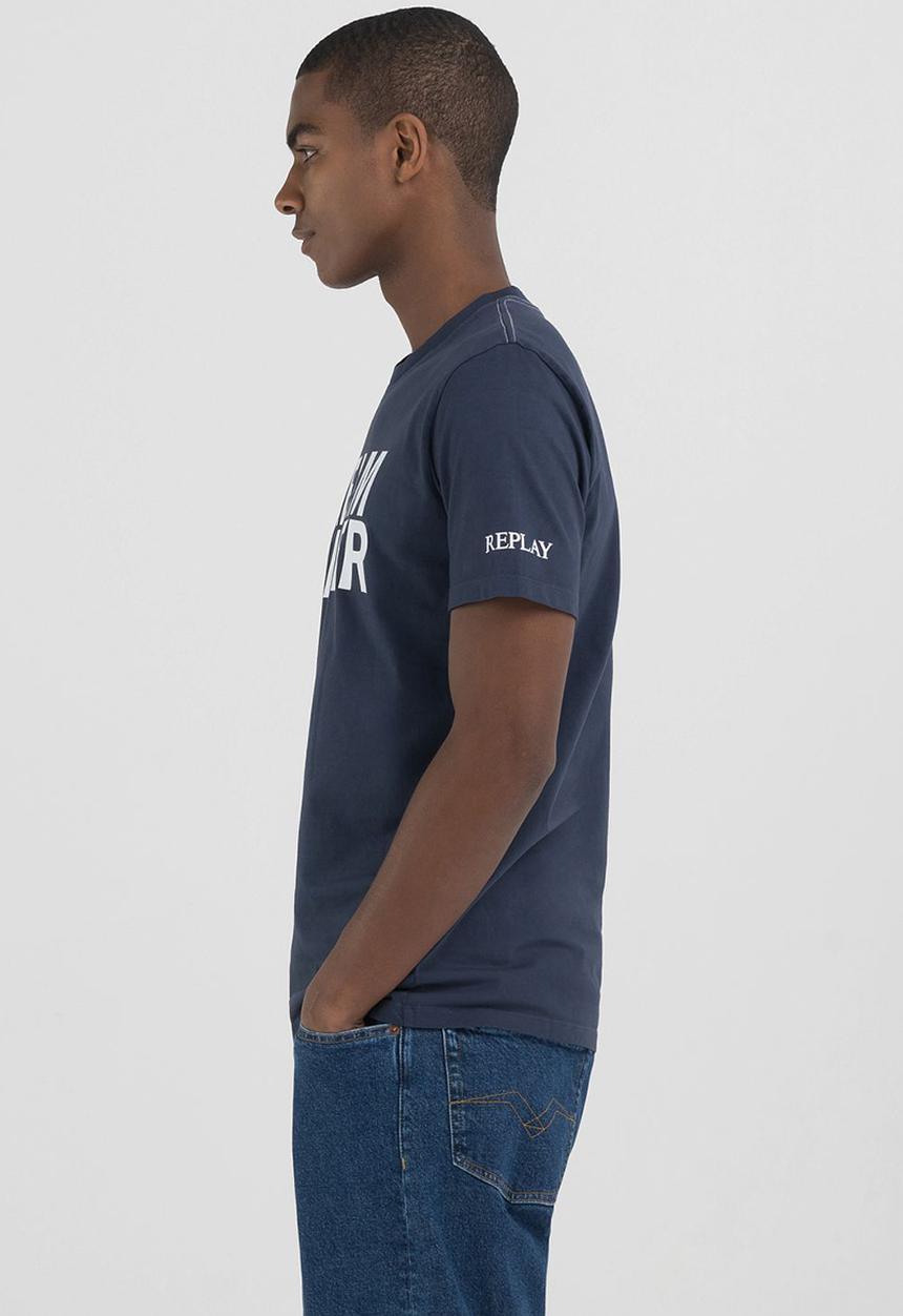 Replay - T-Shirt Regular - Blue Denim