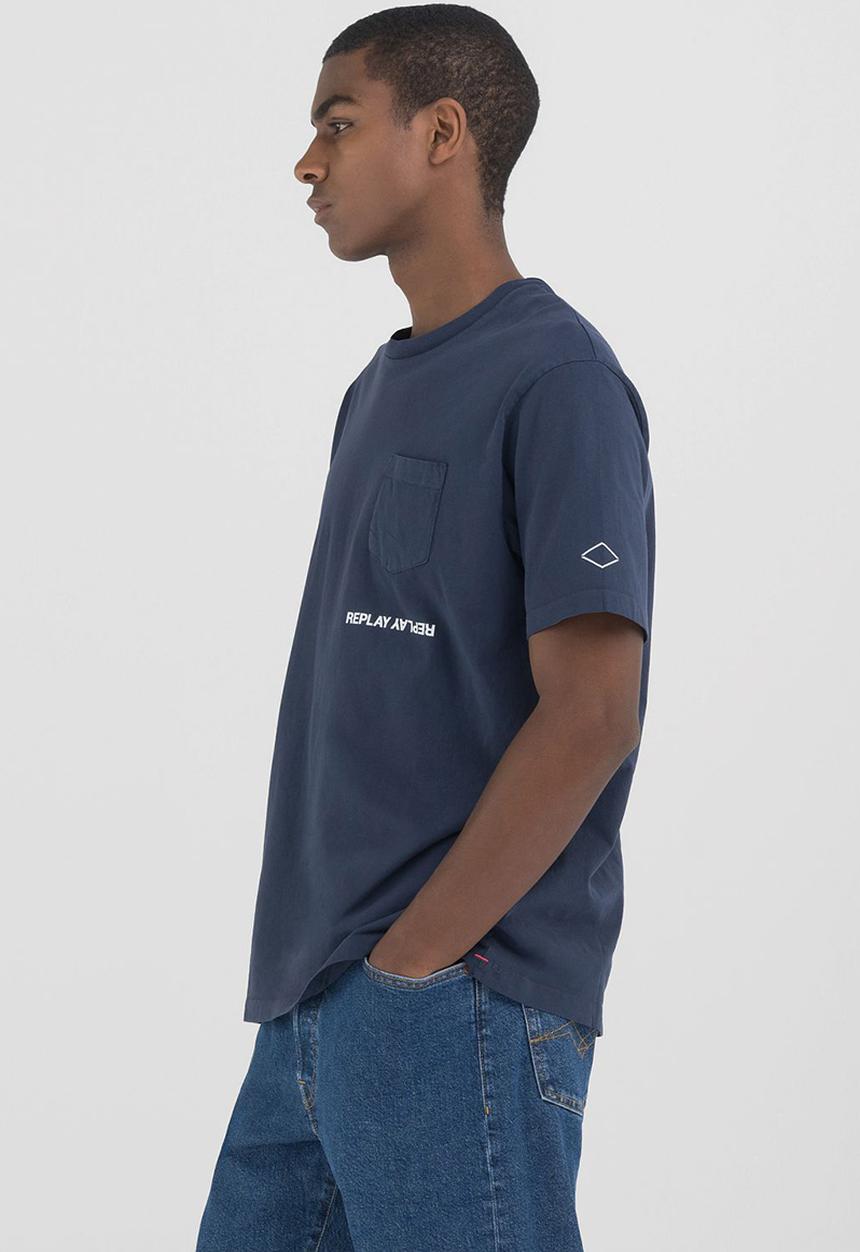 Replay - T-Shirt Relaxed - Blue Denim