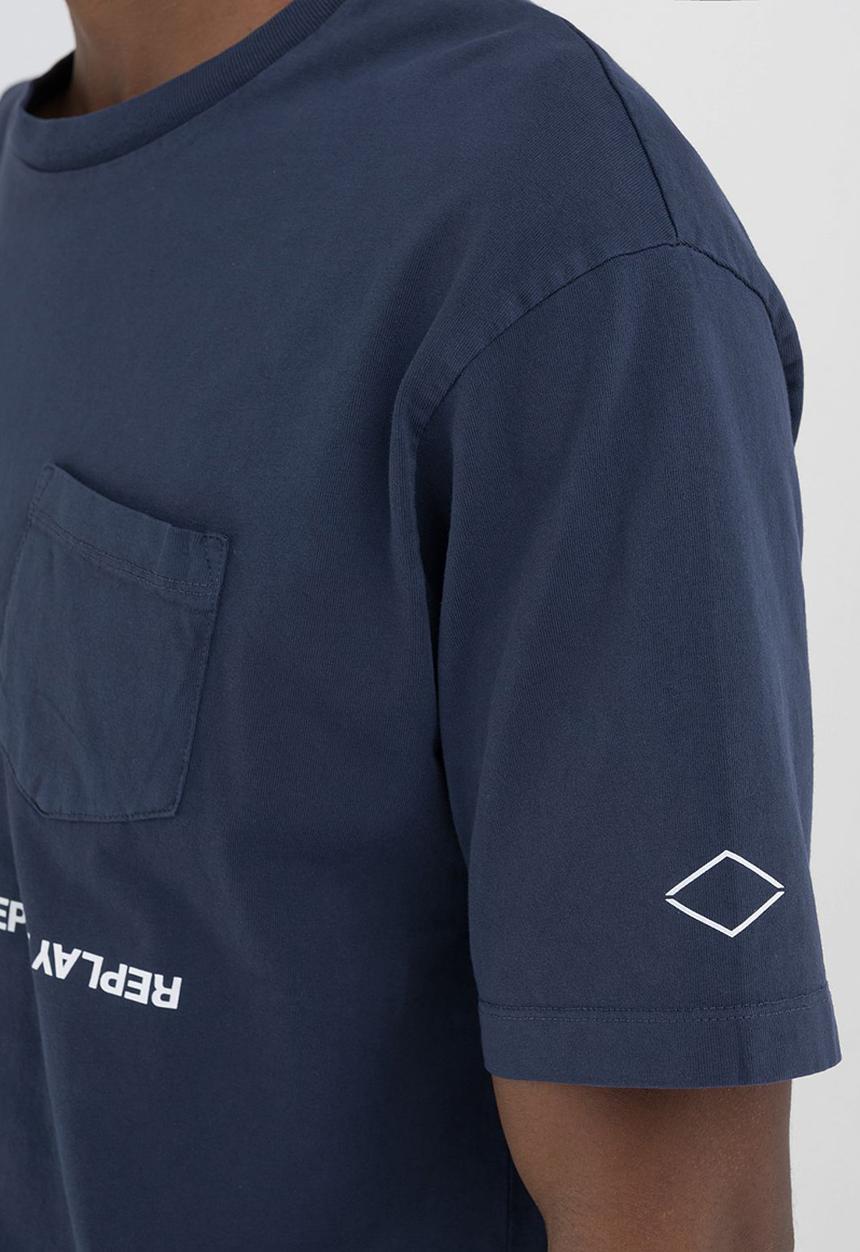 Replay - T-Shirt Relaxed - Blue Denim