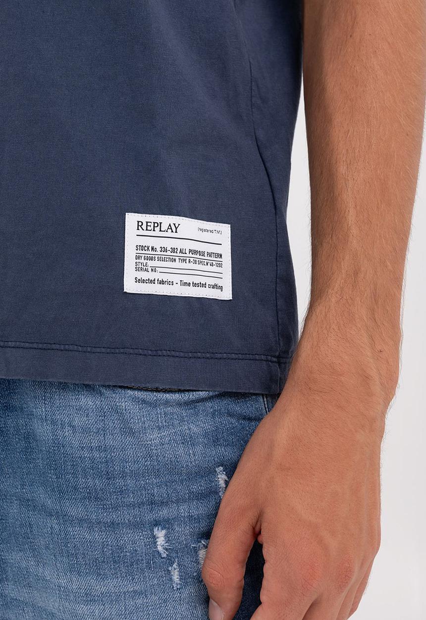 Replay - T-Shirt Regular - Light Blue